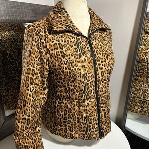 Vintage Newport News leopard print coat for women size XL